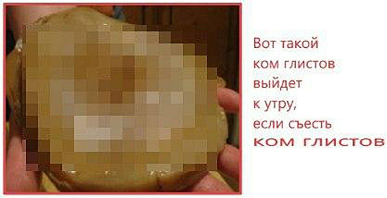 Вот такой КОМ ГЛИСТОВ выйдет к утру, если съесть ком глистов