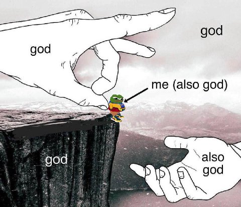 2 god god me (also god) god also