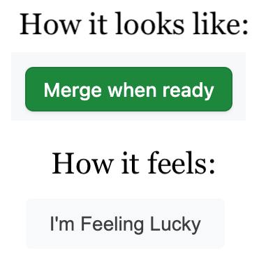 How it looks like: How feels: Feeling Lucky