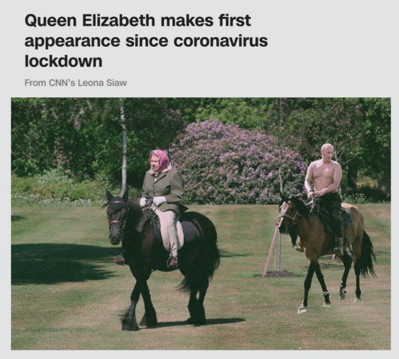 Queen Elizabeth makes first appearance since coronavirus lockdown From CNN’s Leona Siaw