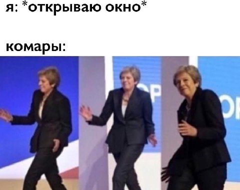 я: “открываю окно” комары: