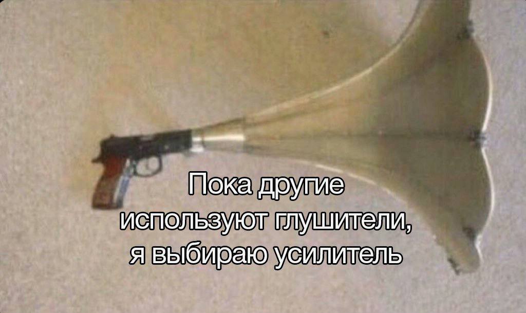Пока другие используют глушители, я выбираю усилитель