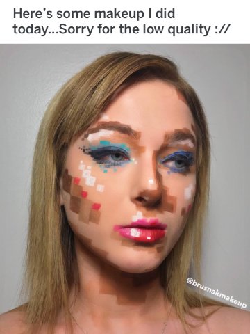 Here’s some makeup did today...Sorry for the low quality Я