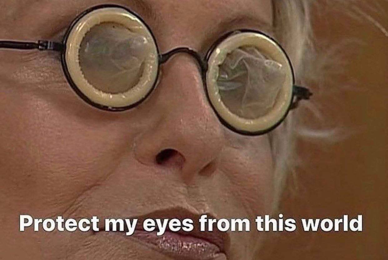 Protect my eyes from this world