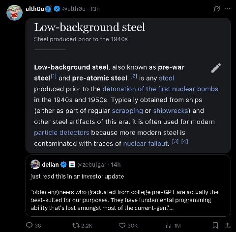 I'm not unc, I'm low-background-AI engineer