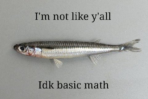 not like y'all if VRS Idk basic math