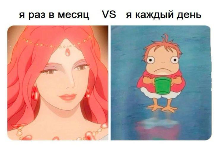 я раз в месяц я каждый день a