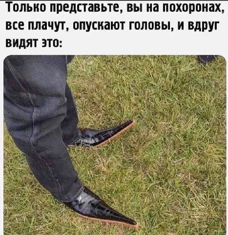 Только представьте, вы на похоронах, все плачут, опускают головы, и вдруг ВИДЯТ ЭТО: 9,
