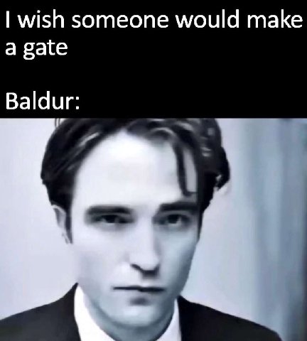 wish someone would make a gate Baldur: