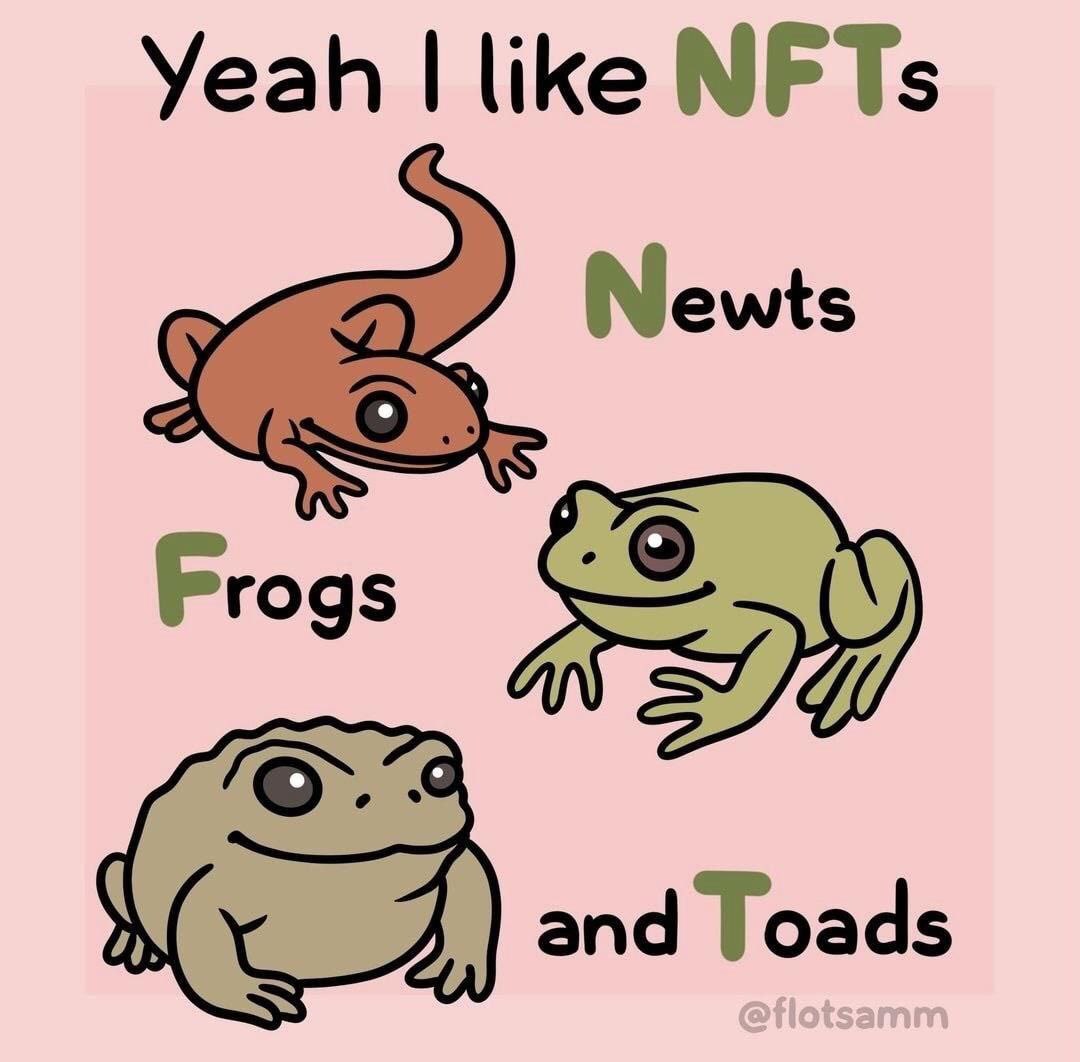 Yeah like NFTs у Newts Ргод$ and oads