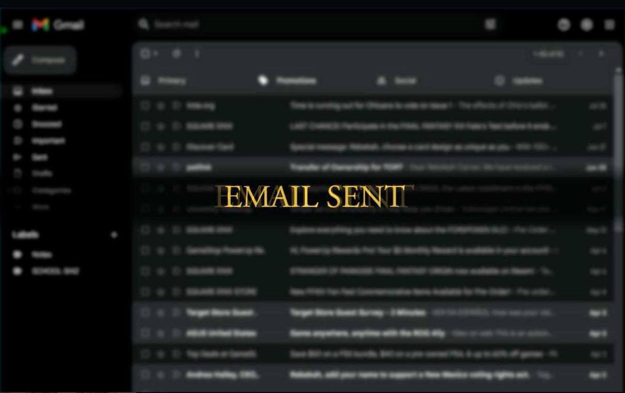 EMAIL SENT