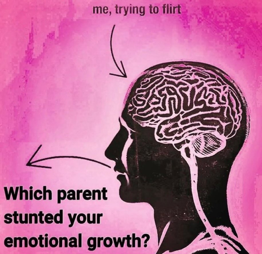 me, trying to Which parent stunted your emotional growth?