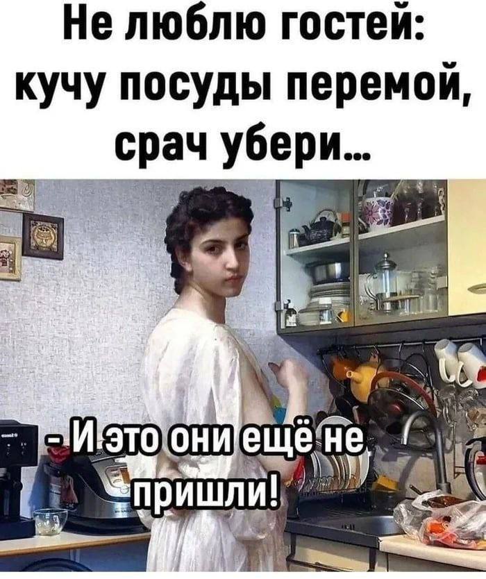 Не люблю гостей кучу посуды перемой Они 2
