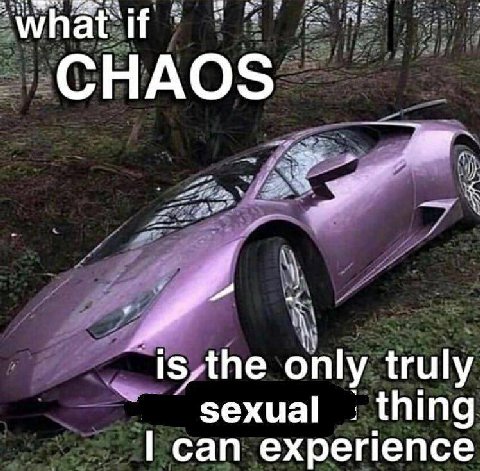 what if CHAOS ‘is the only truly sexual thing can experience