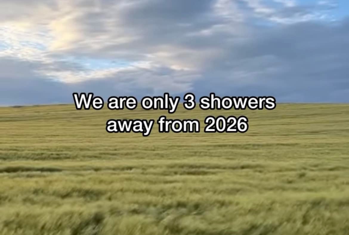 We are only 3 showers away from 2026