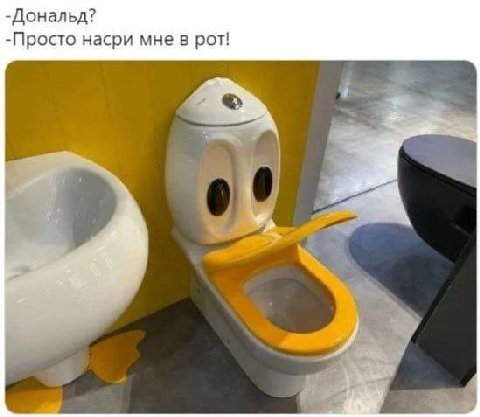 -Дональд? -Просто насри мне в рот!