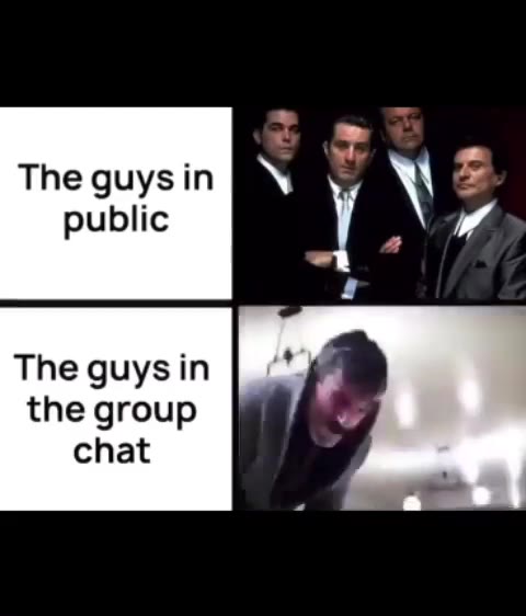 The guys in public The the group chat