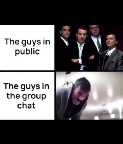 The guys in public The the group chat
