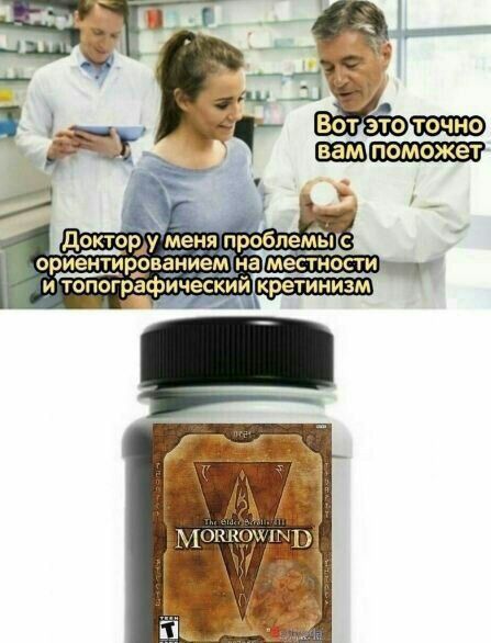 и топографический кретинизм MORROWIND!