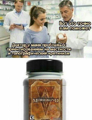 и топографический кретинизм MORROWIND!