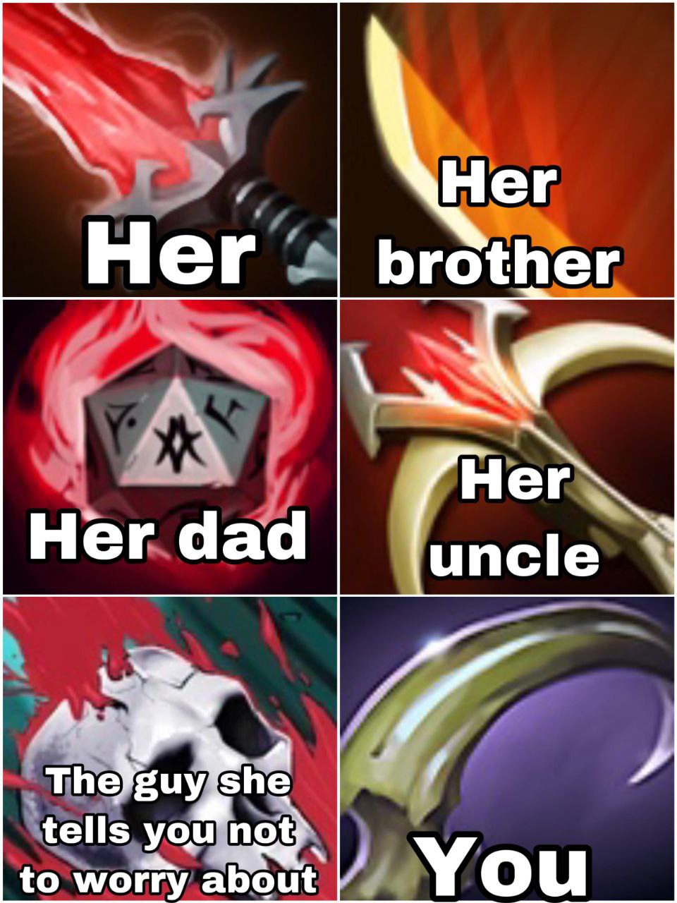 Нег Нег brother Her dad to worry tells not You