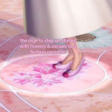 the Urge'to step.on stones with flowers escape tola