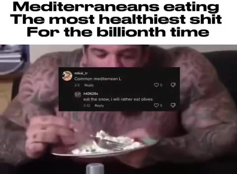 Northern Europe Mediterraneans eating
