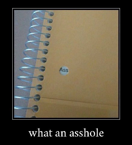 what an asshole