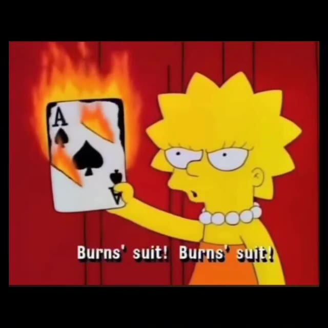 Burns’ suit! Burnsysiin)