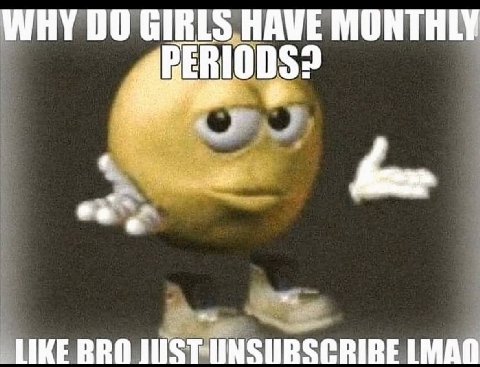 WHY GIRLS HAVE MONTHLY LIKE BRO LMAN