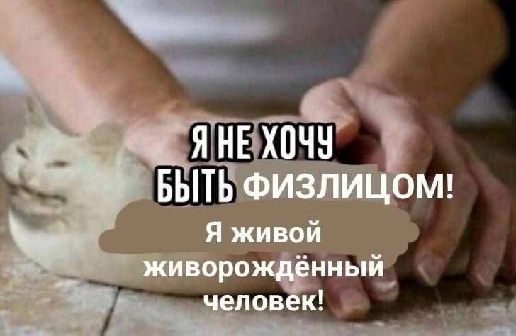 Я НЕ ХОЧУ БЫТЬ Физлицом! Я живой живорождённ человек!