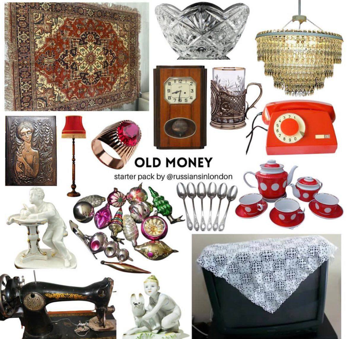 4 7 OLD MONEY starter pack @russiansinlondon \4 А