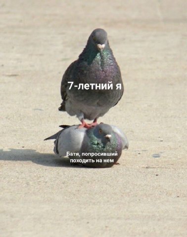 7-летний я _Батя, попросивший походить нанем