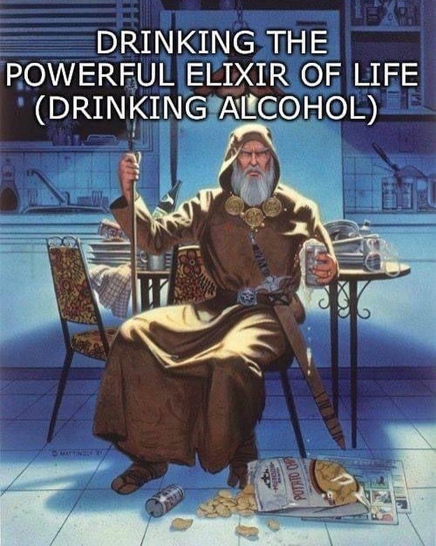 DRINKING THE POWERFUL ELIXIR OF LIFE (DRINKING