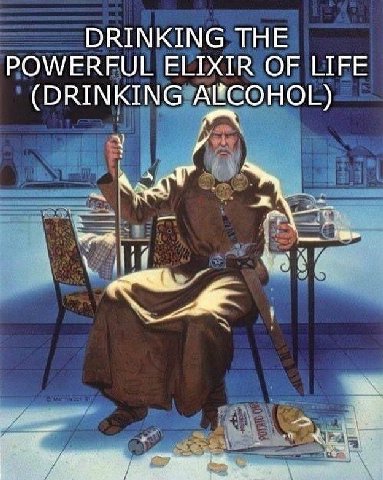 DRINKING THE POWERFUL ELIXIR OF LIFE (DRINKING