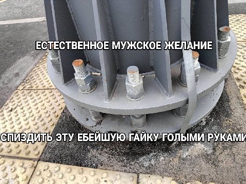 ЕСТЕСТВЕННОЕ МУЖСКОЕ ЖЕЛАНИЕ я ИЗДИТЬ ЭТУ ЕБЕЙШУЮ ГАЙКУ голыми РУКАМИ