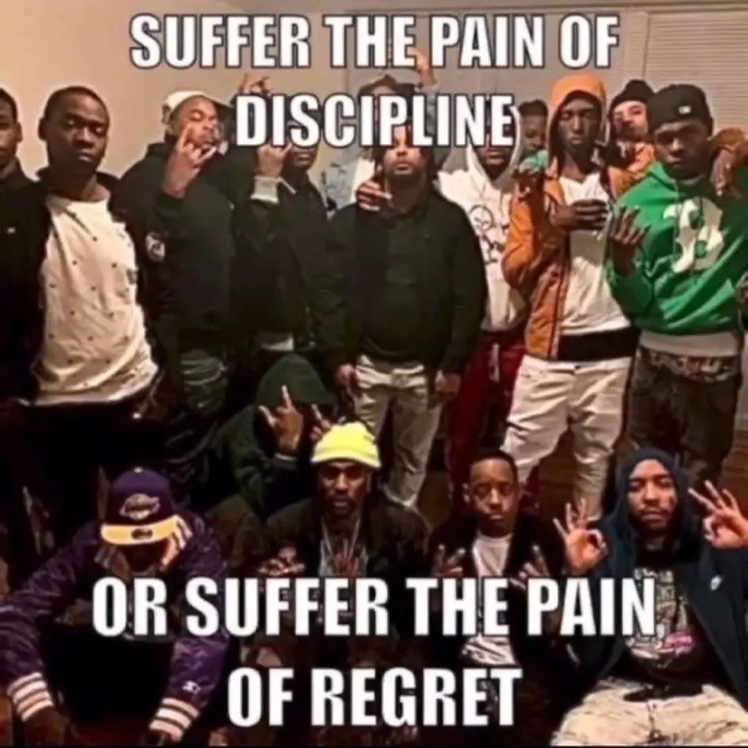 SUFFER THE.PAIN OF OR SUFFER THE 2 OFREGRET