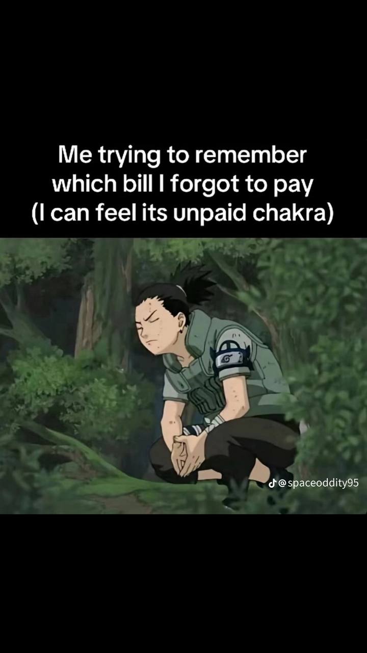 Me trying to remember which bill forgot to pay can feel its unpaid chakra) @spaceoddity95
