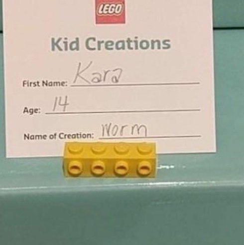 Kid Creations “i First Name: Age: Name of Creation: