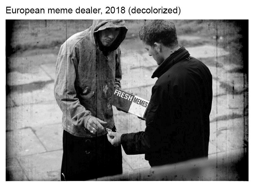 European meme dealer, 2018