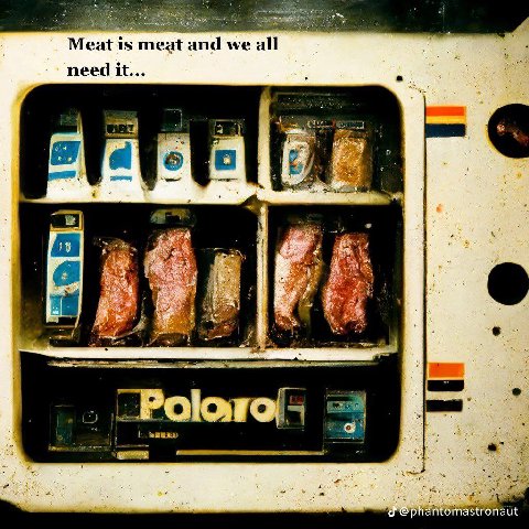 Meat is meat and we all need it... ity: astronaut