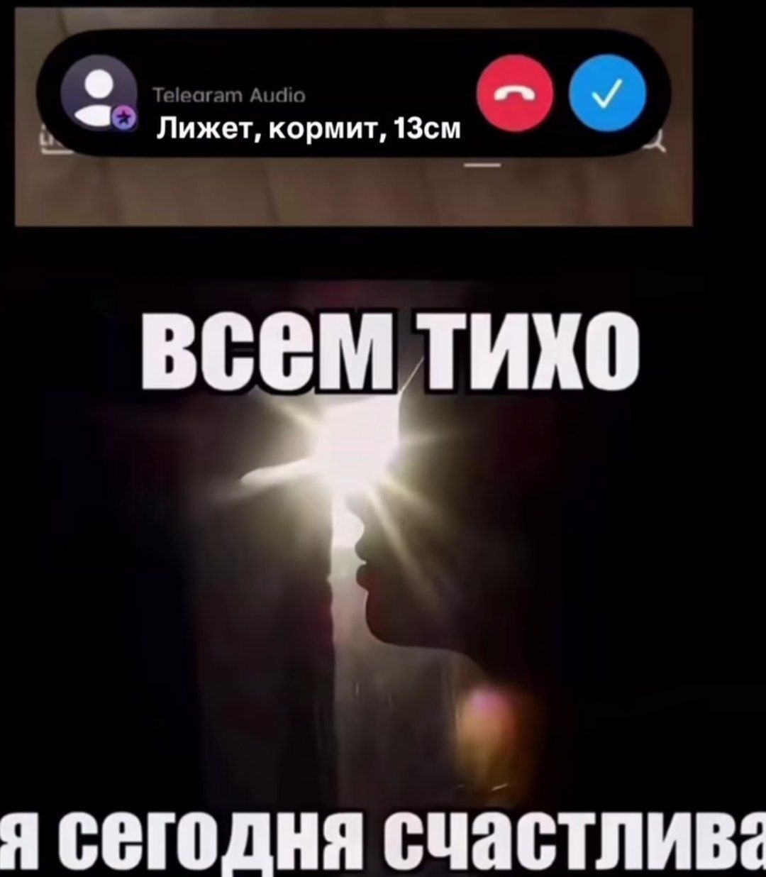 Лижет, кормит, ТИХО Я СЕГОДНЯ СЧастливс