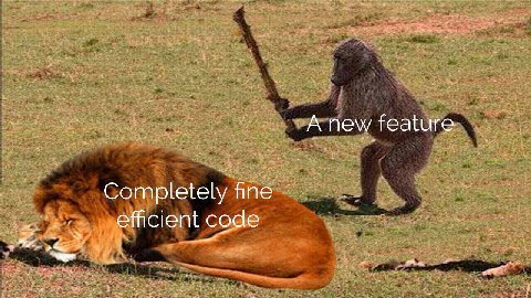 А new feature Completely fine code
