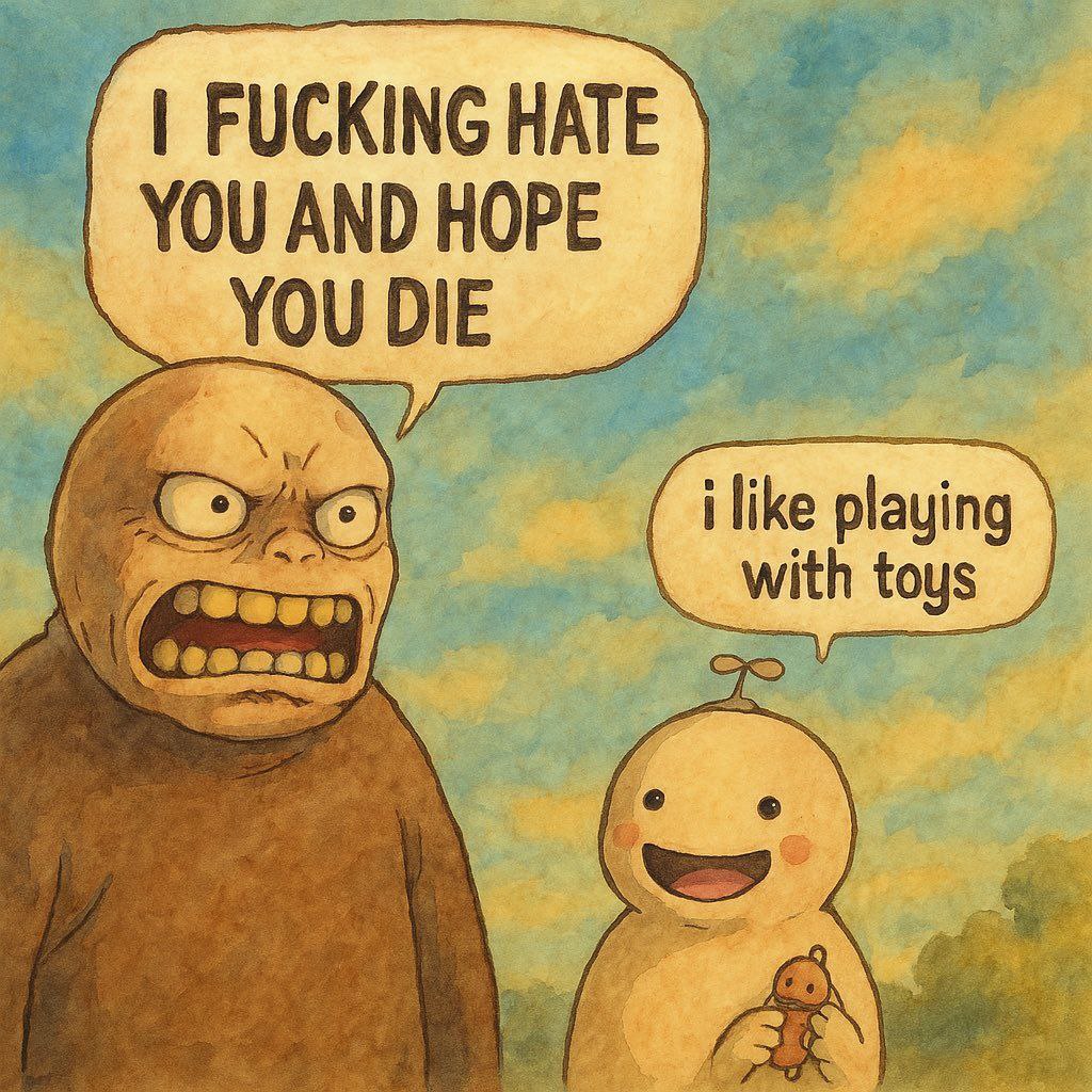 FUCKING HATE AND HOPE YOU DIE о playing toys