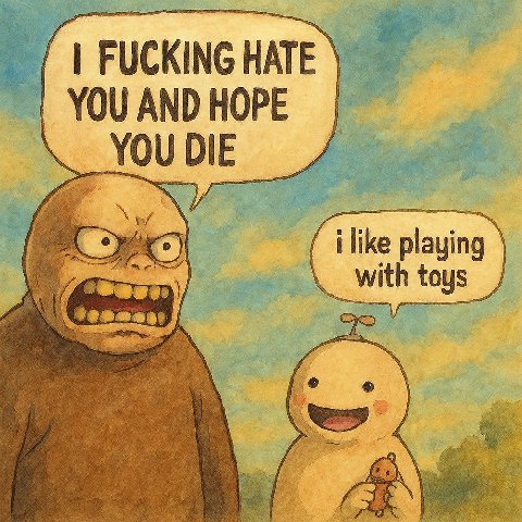 FUCKING HATE AND HOPE YOU DIE о playing toys
