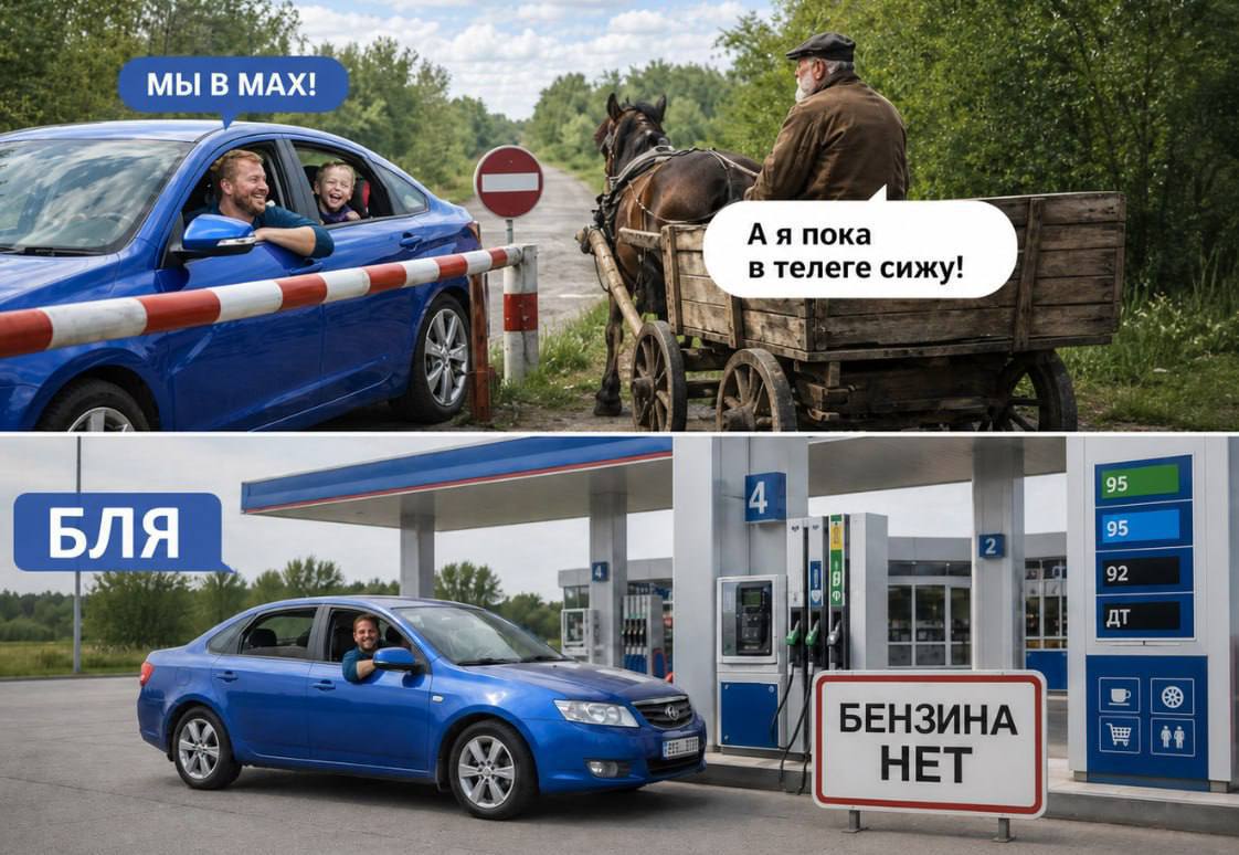 мы MAX! пока в телеге сижу! aN 95 БЛЯ 92 AT a! БЕНЗИНА it НЕТ