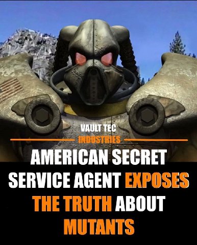 VAULT TEC AMERICAN SECRET SERVICE AGENT ABOUT