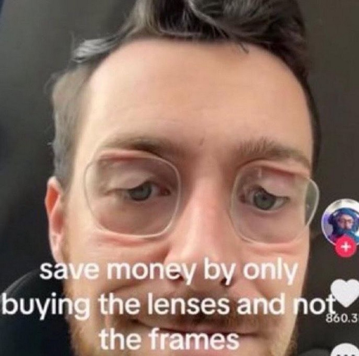 save топёу only buying the lenses and the frames
