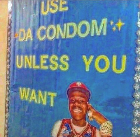 Yor CONDOM “UNLESS YOU WANT