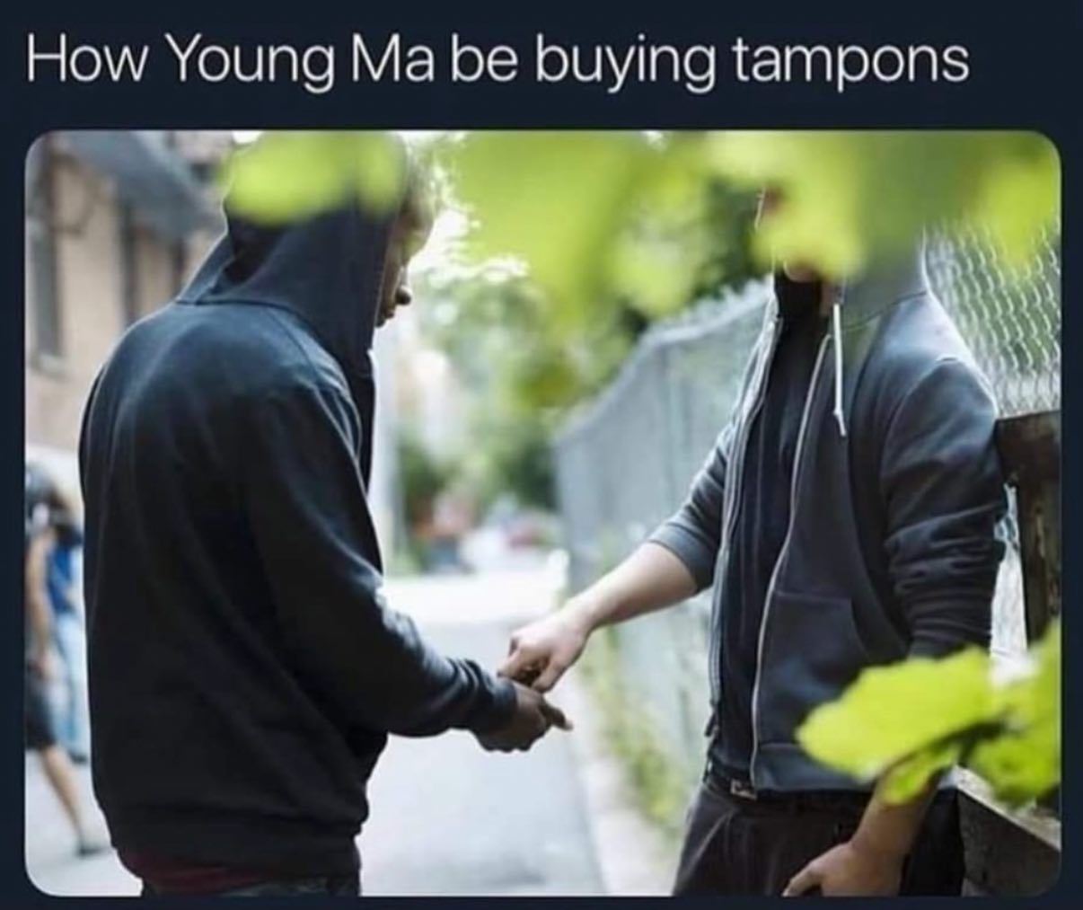 How Young be buying tampons